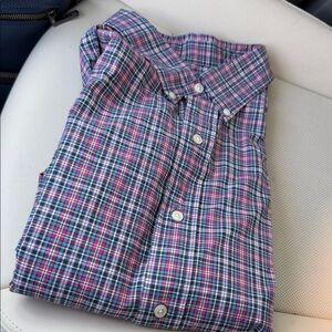 Ralph Lauren Blue and Pink Plaid Shirt